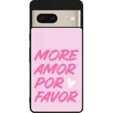 Google Pixel 7 Case Hülle - Silikon schwarz More amor porfavor