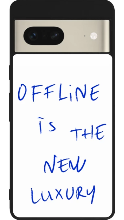 Google Pixel 7 Case Hülle - Silikon schwarz Offline is the new luxury