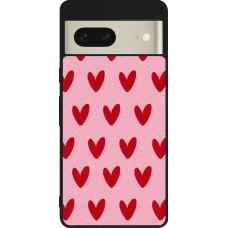 Google Pixel 7 Case Hülle - Silikon schwarz Saint Valentines Day 26 Pattern heart
