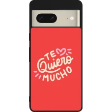 Google Pixel 7 Case Hülle - Silikon schwarz Saint Valentines Day 26 Te quiero mucho