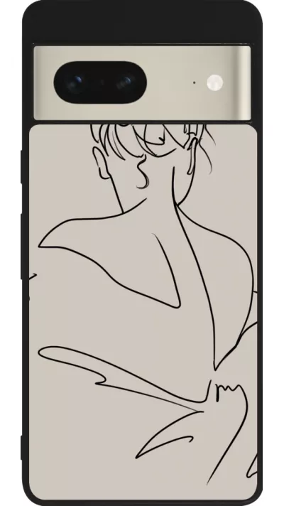 Google Pixel 7 Case Hülle - Silikon schwarz Salnikova 05