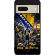 Google Pixel 7 Case Hülle - Silikon schwarz Fussball Bosnien und Herzegowina splash 2026