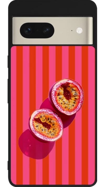 Google Pixel 7 Case Hülle - Silikon schwarz Passion fruit Summer 2026