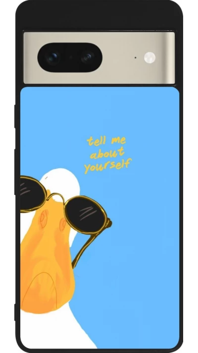 Google Pixel 7 Case Hülle - Silikon schwarz Tell me about yourself Summer 2026