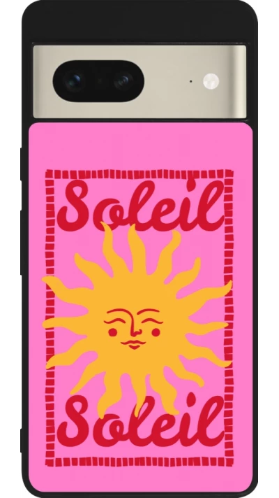 Google Pixel 7 Case Hülle - Silikon schwarz Sun sun 2026