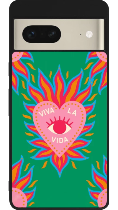 Google Pixel 7 Case Hülle - Silikon schwarz Viva la vida 2026