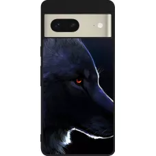 Google Pixel 7 Case Hülle - Silikon schwarz Wolf Shape