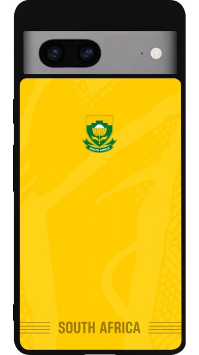 Google Pixel 7a Case Hülle - Silikon schwarz Südafrika 2026 personalisierbares Fussballtrikot