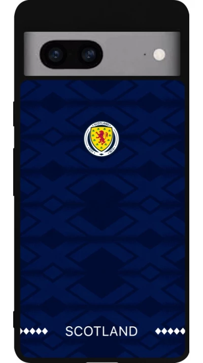 Google Pixel 7a Case Hülle - Silikon schwarz Schottland 2026 personalisierbares Fussballtrikot