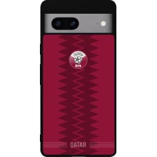 Google Pixel 7a Case Hülle - Silikon schwarz Qatar 2026 personalisierbares Fussballtrikot