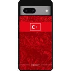 Google Pixel 7a Case Hülle - Silikon schwarz Türkei 2026 personalisierbares Fussballtrikot