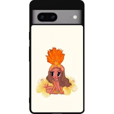 Coque Google Pixel 7a - Silicone rigide noir Karol G Tropicoqueta