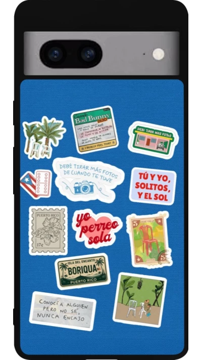 Google Pixel 7a Case Hülle - Silikon schwarz Seals of the Dominican Republic DTMF