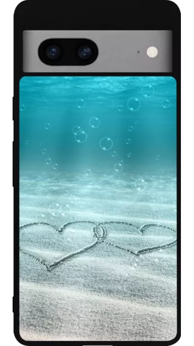 Coque Google Pixel 7a - Silicone rigide noir Summer 18 19