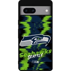 Coque Google Pixel 7a - Silicone rigide noir Super Bowl 26 Seattle 2