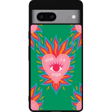 Google Pixel 7a Case Hülle - Silikon schwarz Viva la vida 2026