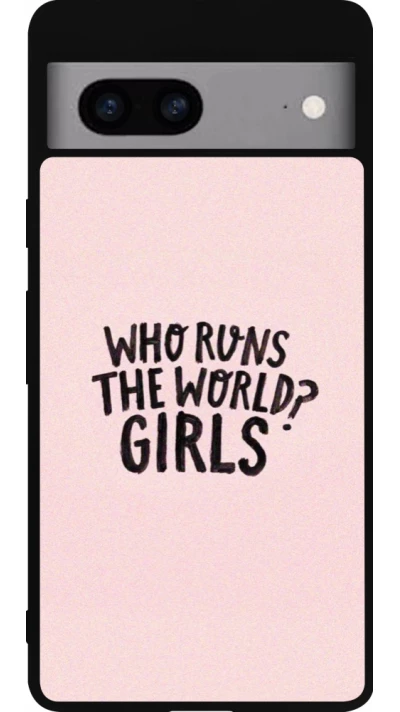 Coque Google Pixel 7a - Silicone rigide noir Womens day 2026 3
