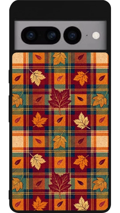 Coque Google Pixel 7 Pro - Silicone rigide noir Autumn 26 Autumn pattern