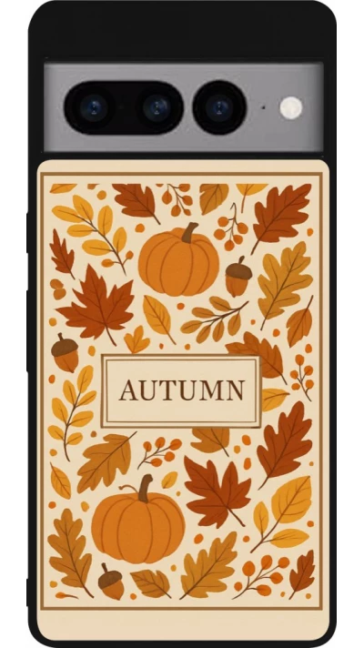Coque Google Pixel 7 Pro - Silicone rigide noir Autumn 26 Hello autumn