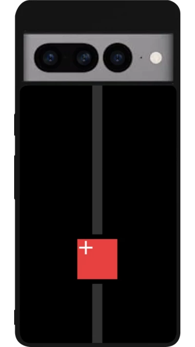 Google Pixel 7 Pro Case Hülle - Silikon schwarz Kanton SZ schwarz