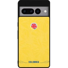 Google Pixel 7 Pro Case Hülle - Silikon schwarz Kolumbien 2026 personalisierbares Fussballtrikot