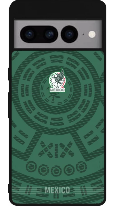 Google Pixel 7 Pro Case Hülle - Silikon schwarz Mexiko 2026 personalisierbares Fussballtrikot