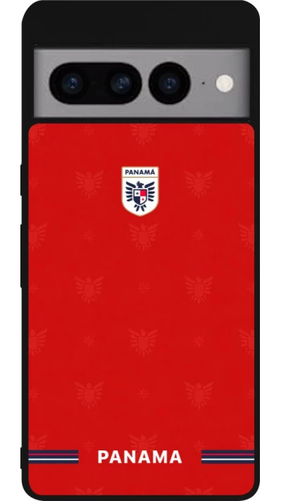 Google Pixel 7 Pro Case Hülle - Silikon schwarz Panama 2026 personalisierbares Fussballtrikot