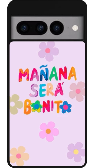 Google Pixel 7 Pro Case Hülle - Silikon schwarz Karol G Manana sera bonito
