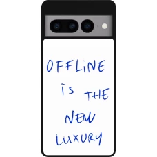 Coque Google Pixel 7 Pro - Silicone rigide noir Offline is the new luxury