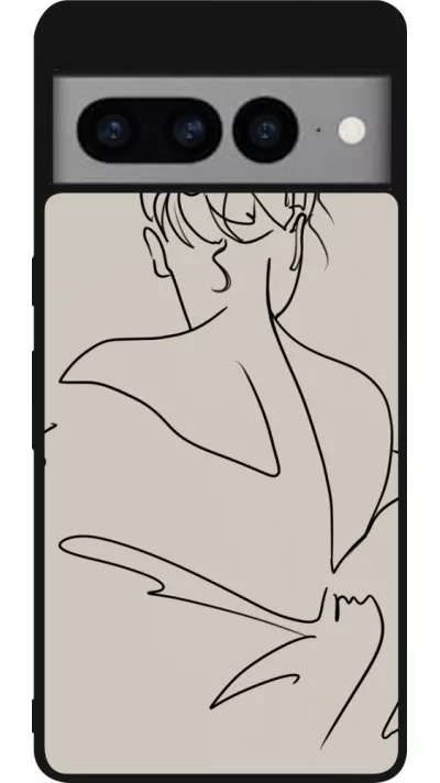 Coque Google Pixel 7 Pro - Silicone rigide noir Salnikova 05