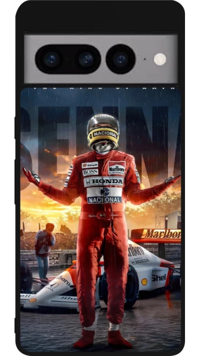 Coque Google Pixel 7 Pro - Silicone rigide noir Senna The King of Rain
