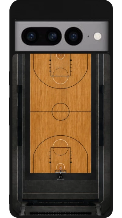 Coque Google Pixel 7 Pro - Silicone rigide noir Sports 2026 Basketball