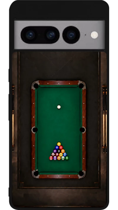 Coque Google Pixel 7 Pro - Silicone rigide noir Sports 2026 Billard
