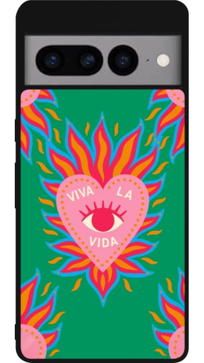 Coque Google Pixel 7 Pro - Silicone rigide noir Viva la vida 2026