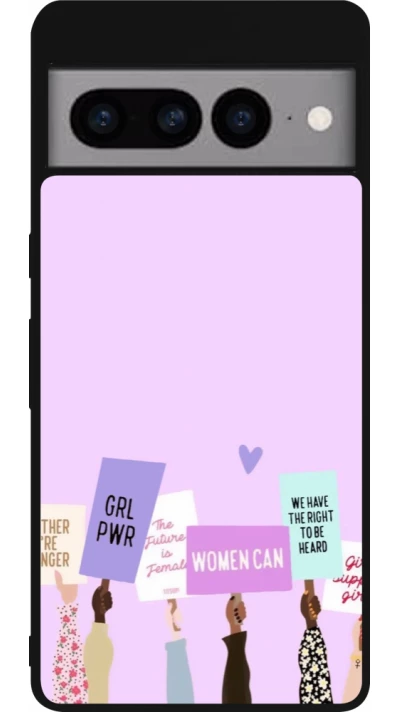 Coque Google Pixel 7 Pro - Silicone rigide noir Womens day 2026 9