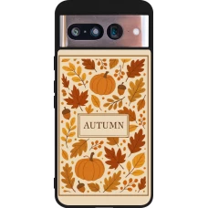 Google Pixel 8 Case Hülle - Silikon schwarz Autumn 26 Hello autumn