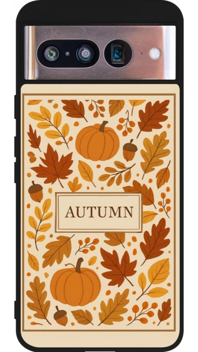 Coque Google Pixel 8 - Silicone rigide noir Autumn 26 Hello autumn