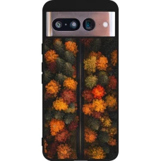 Google Pixel 8 Case Hülle - Silikon schwarz Autumn 26 Road in autumn