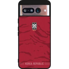 Google Pixel 8 Case Hülle - Silikon schwarz Südkorea 2026 personalisierbares Fussballtrikot