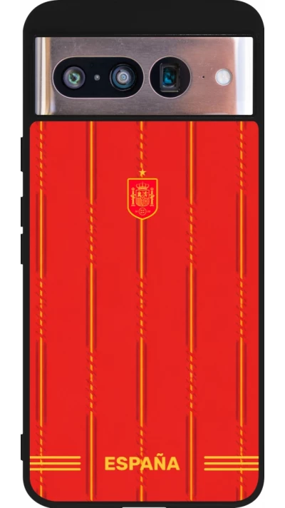 Google Pixel 8 Case Hülle - Silikon schwarz Spanien 2026 personalisierbares Fussballtrikot