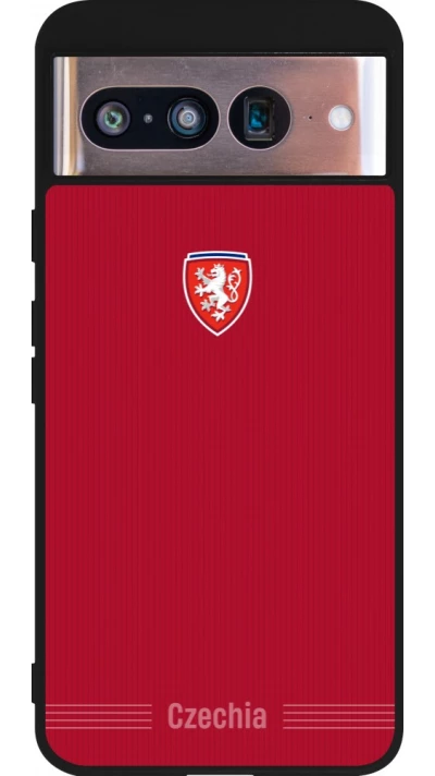 Google Pixel 8 Case Hülle - Silikon schwarz Tschechische Republik 2026 personalisierbares Fussballtrikot