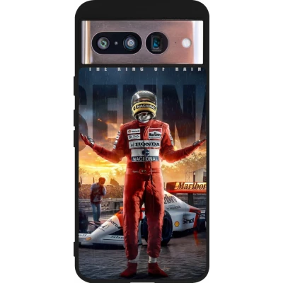 Google Pixel 8 Case Hülle - Silikon schwarz Senna The King of Rain