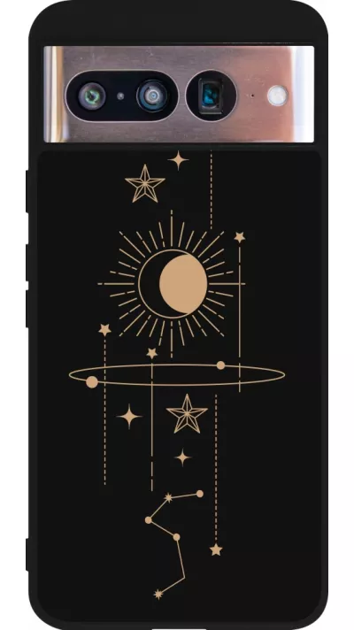 Google Pixel 8 Case Hülle - Silikon schwarz Spring 23 astro