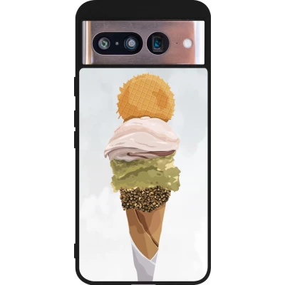 Google Pixel 8 Case Hülle - Silikon schwarz Summer 2025 Cornet