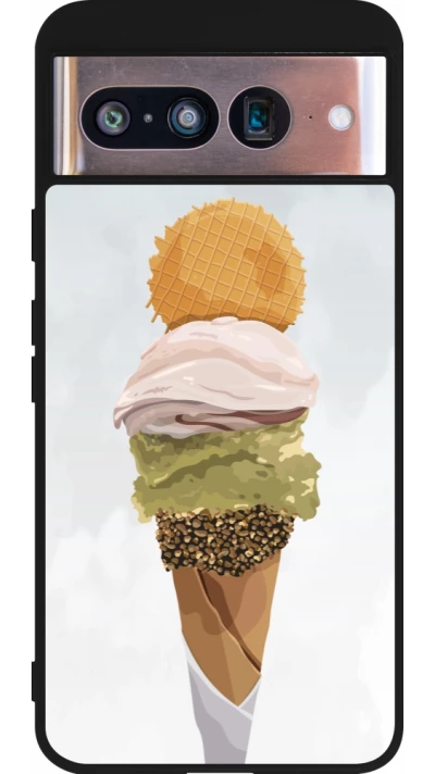Google Pixel 8 Case Hülle - Silikon schwarz Summer 2025 Cornet