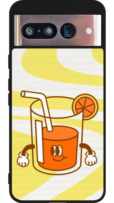 Google Pixel 8 Case Hülle - Silikon schwarz Summer drink 2026