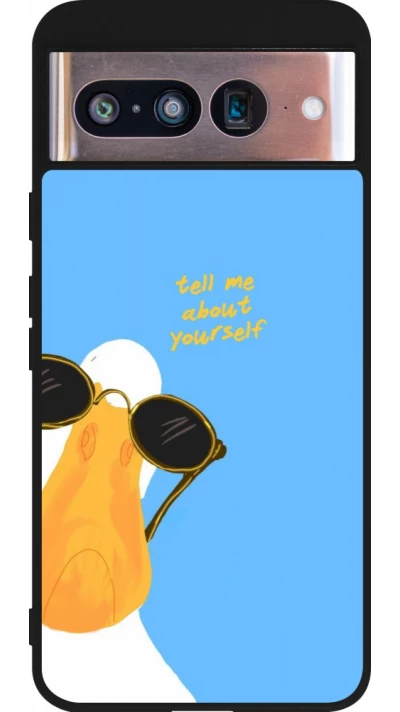 Google Pixel 8 Case Hülle - Silikon schwarz Tell me about yourself Summer 2026