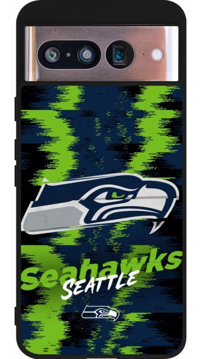 Google Pixel 8 Case Hülle - Silikon schwarz Super Bowl 26 Seattle 2