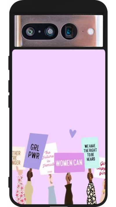 Google Pixel 8 Case Hülle - Silikon schwarz Womens day 2026 9