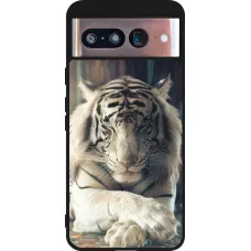Google Pixel 8 Case Hülle - Silikon schwarz Zen Tiger